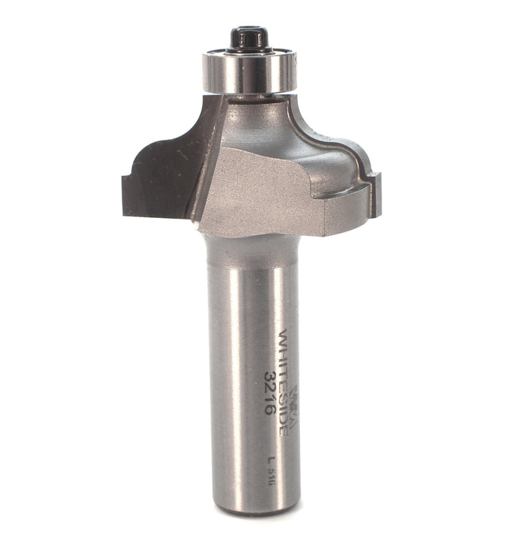 3216 Ogee Fillet Router Bit 1/2" SH 3/16" R 1-3/8" D X 5/8" CL X 2-1/2" OL